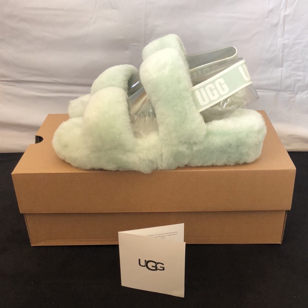 Ugg Oh Yeah Slides in retro mint color Size 8 - Picture 2 of 8